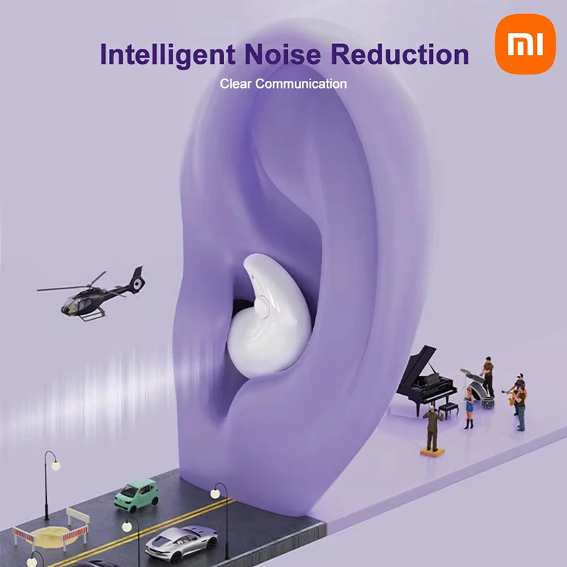 Xiaomi Y36 Sleep Invisible Headset Bluetooth 5.3 Ipx5 Waterproof Wireless Earphone Earbuds With Mic For Phone Headphones New