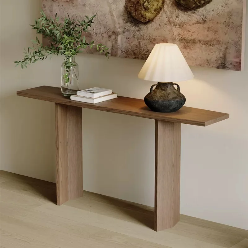 Exquisite Narrow Console Table Design Drawer Modern Entryways Table Decorative Furniture Entrance Console Living Room Furniture