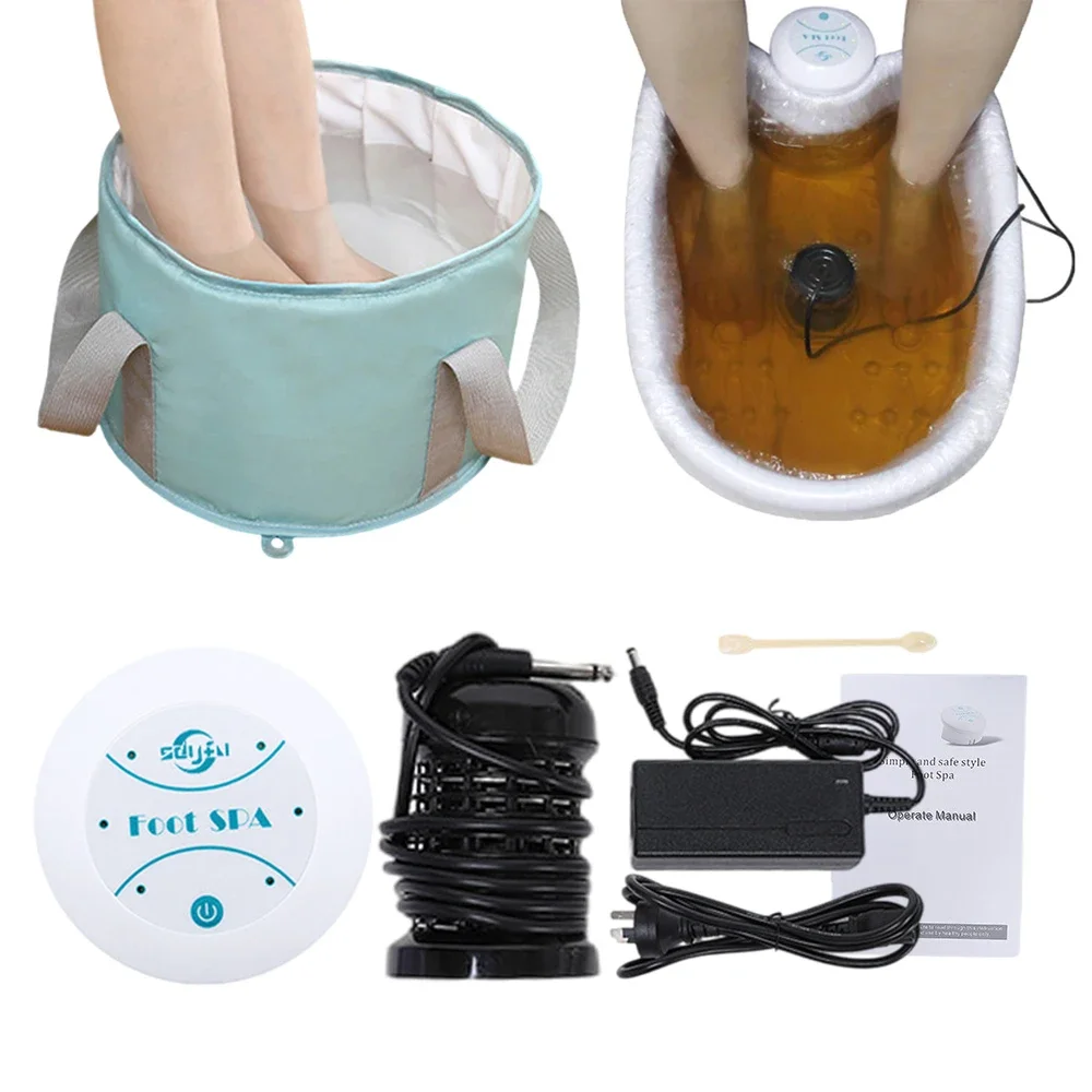 Electric Foot Massager Ionic Detox Feet Bath Aqua Cell Spa Machine Ion Cleanse Arrays For Blood Circulation Health Care Device