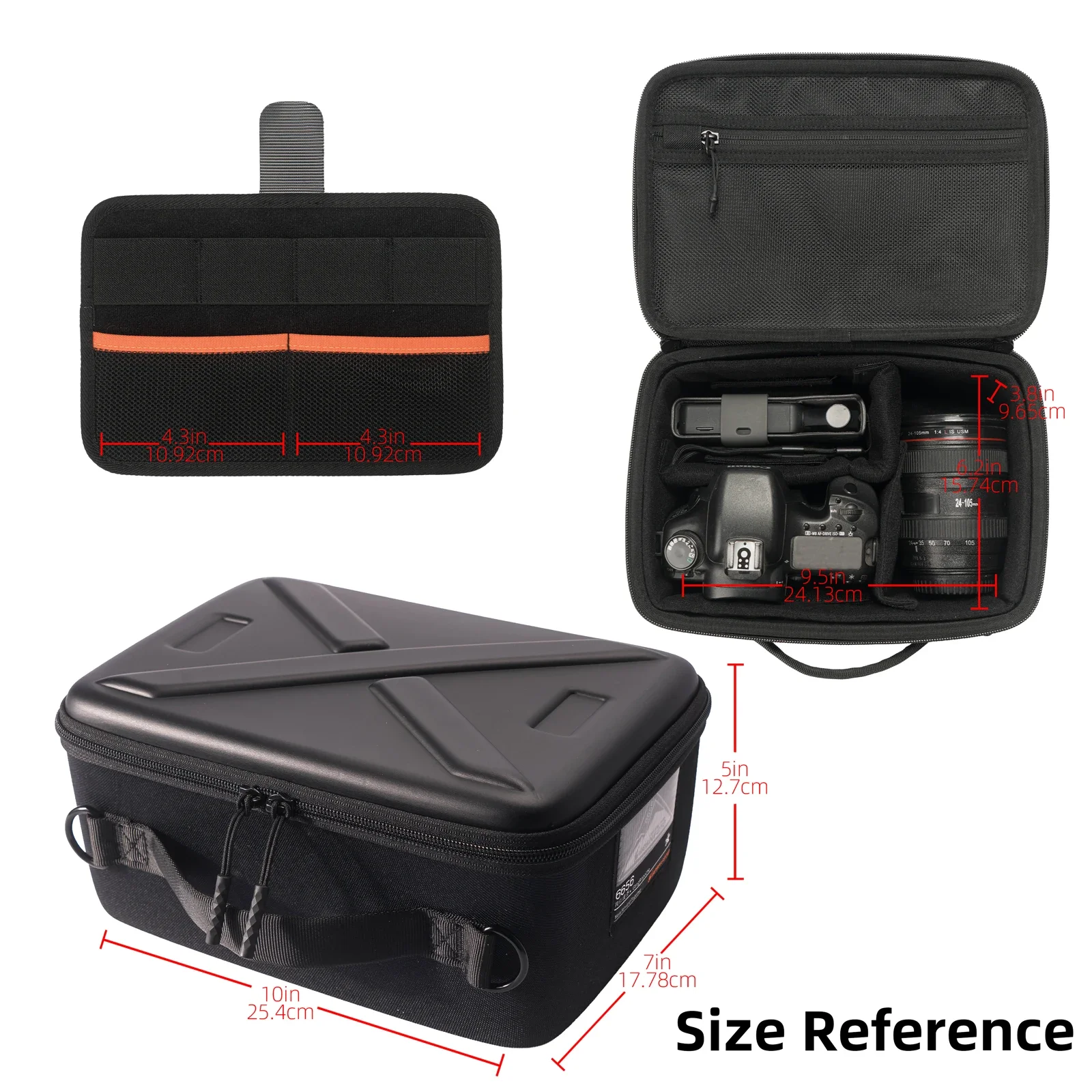 Besnfoto Hard-Shell Waterproof Photography Backpack for DJI Drones & SLR Cameras, Travel Shoulder Handbag