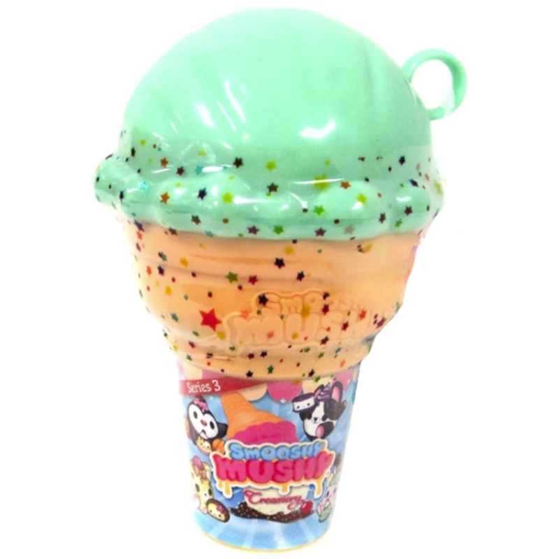 Original Smooshy Mooshy Creamery Cute Fragrant Ice Cream Ice Cream Cup Dolls Accessories Girls Play House Toys Holiday Gifts