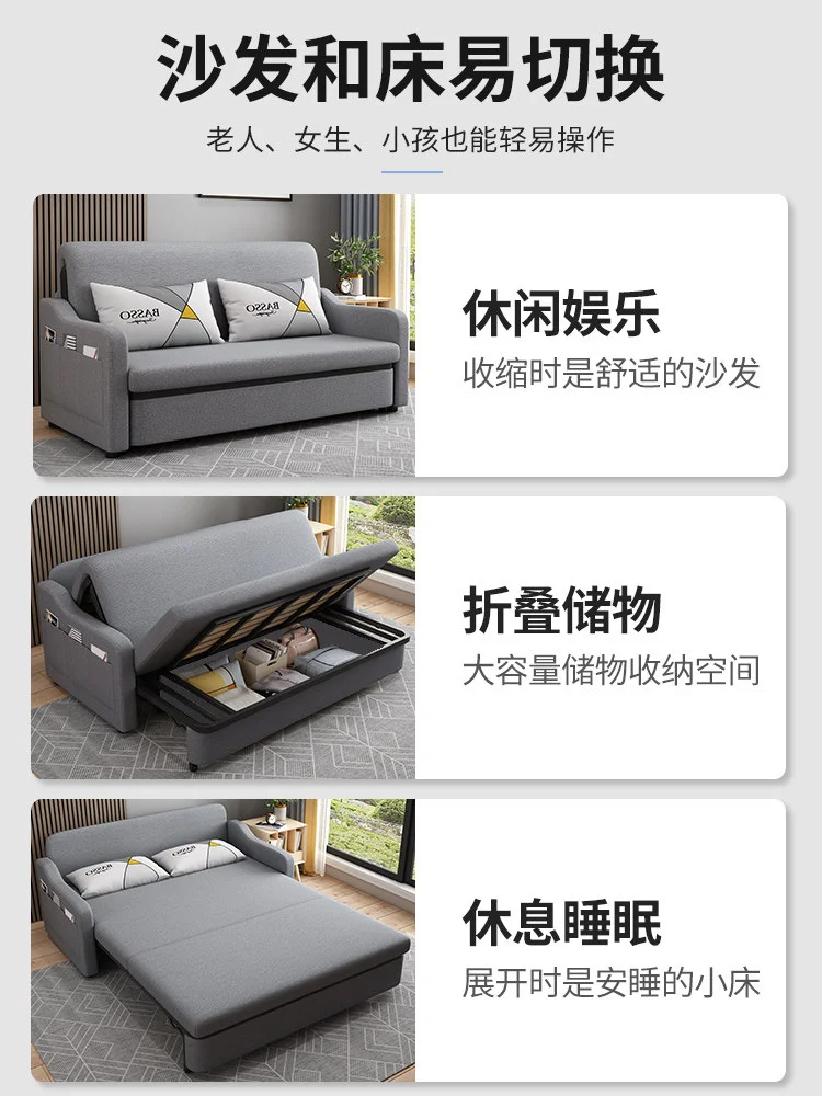 Twin Size Upholstered Daybed with Pop up Linen Day Bed Frame with Extendable Twin to King Daybed Tufted Sofa Bed for Bedroomprom