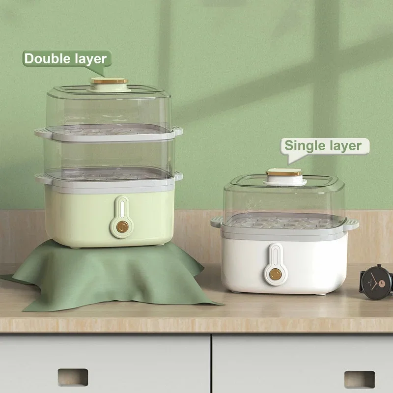 Mini Breakfast Machine Automatic Power Off Electric Steamer Kitchen Tool 200W Egg cooker Portable Low Power Student Dormitory