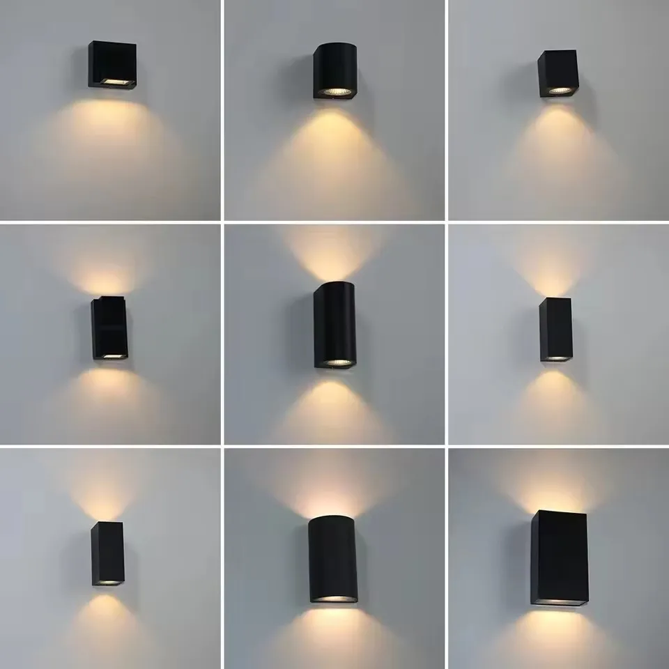 Aluminum LED Wall Light Outdoor Waterproof IP65 Porch Garden Wall Lamp & Indoor Bedroom Bedside Decoration Lighting Lamp
