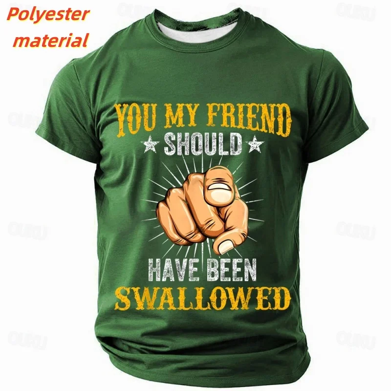 

Cool Gesture Pattern T Shirt For Men Humorous 3D Printed Tees Summer Oversized Tops Short Sleeves Round Neck T-Shirts Streetwear