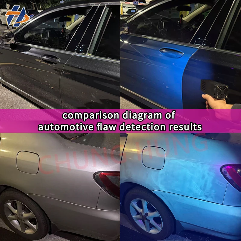 Automotive Atomic Ash Putty Car Paint Flaw Detection High-Power Rechargeable Portable Handheld UV LED Curing Lamp