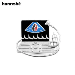 Hanreshe Medical Ultrasonic Machine Pin Enamel Lapel Backpack Badge Brooch Medicine Jewelry for Ultrasound Doctor Nurse