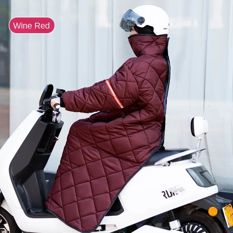 

Waterproof Motorcylce Windshield Quilt Winter Riding Windproof Cotton Skirt Electric Car Thickened and Velvet Windproof Jacket