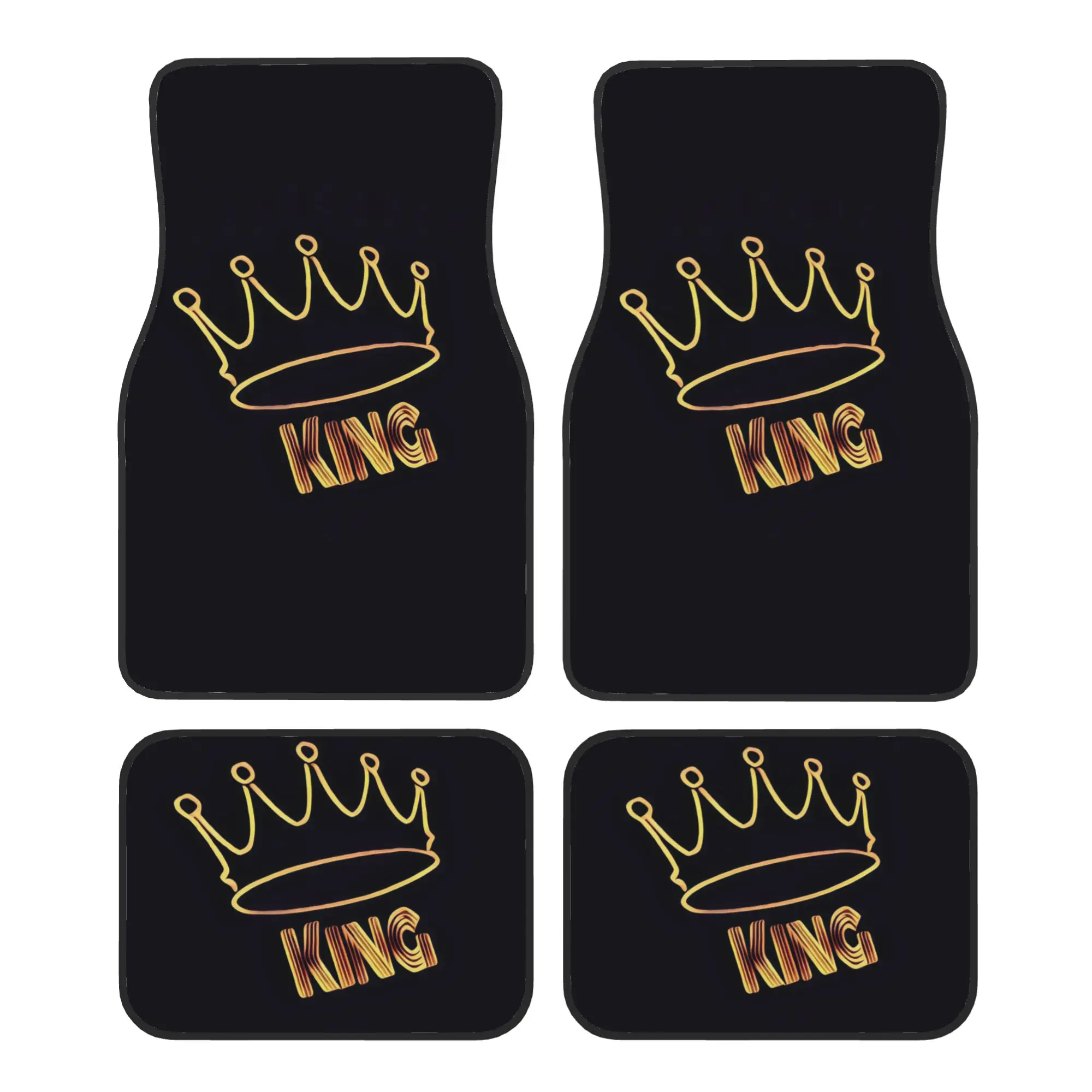 4pcs Car Floor Mats With Exquisite Appearance And Iconic Mechanical Car Footprint Theme, Perfectly Designed Pattern, Suitable F