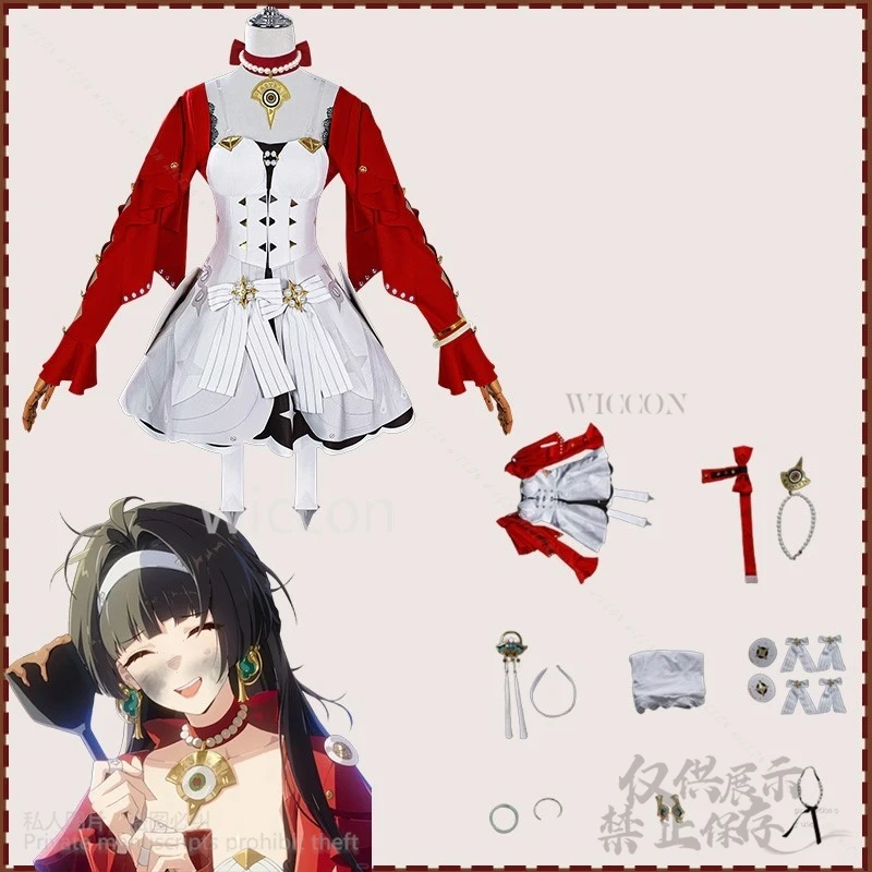 Gioco Anime Zenless Zone Zero ZZZ Cosplay Astra Yao Idol Costume Personalizzato Cappotto Rosso Vestito Lolita Parrucche Per Le Ragazze Donna Halloween