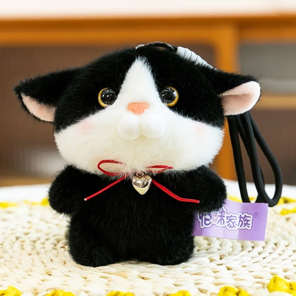 

Backpack Pendant Furry Kitten Doll Keychain Fluffy Animal Cat Doll Pendant Soft Comfort Cat Plush Toy Keychain Kids Gifts