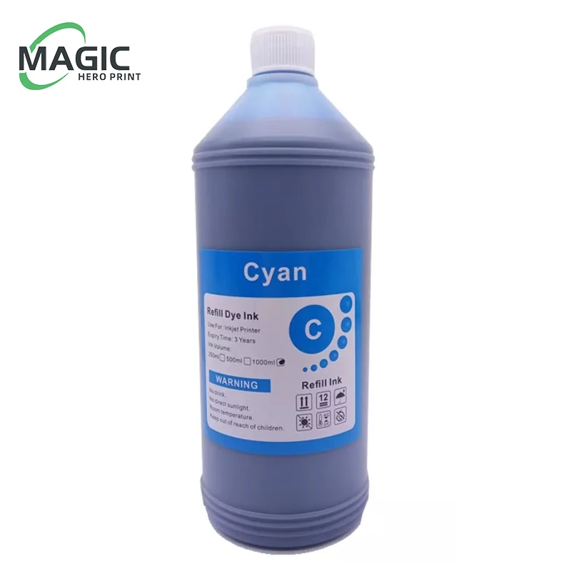 1000ML 1KG Liter Black C M Y Refill Dye Based Ink Kit Replacement For Epson Canon HP Brother Lexmark Samsung Dell Inkjet Printer