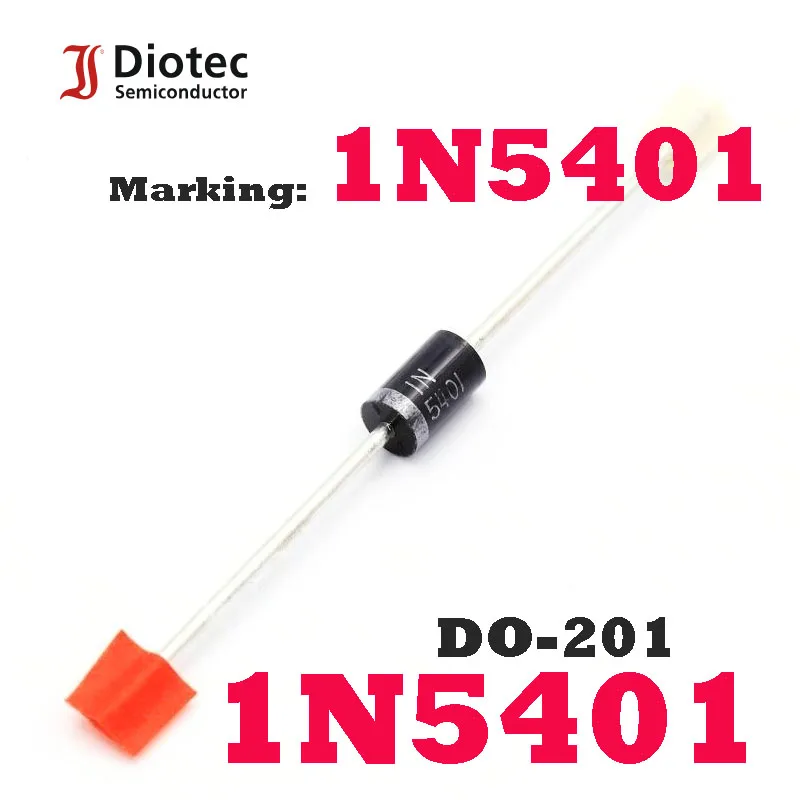 (30PCS)Diotec 1N5401 Marking: ZU5 1N5401 DO-201 Transistor Original Brand New Authentic