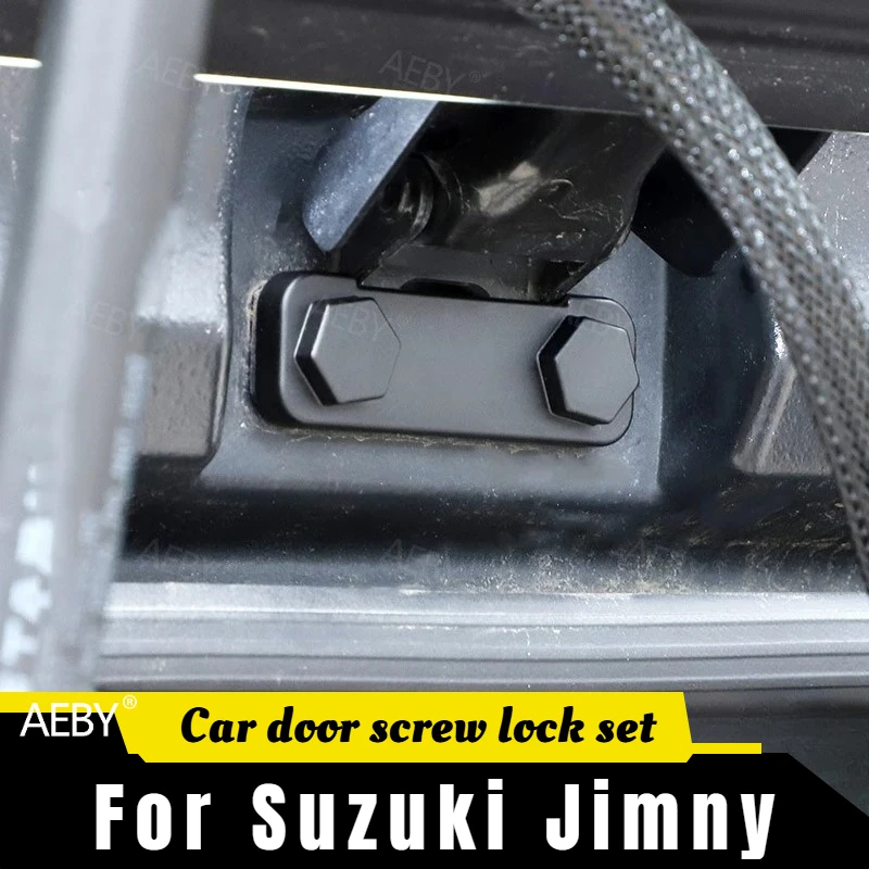 

For Jeep Wrangler 2018-2025 Door screw lock sleeve,Door lock ABS,Car door screw cover rust proof and weather resistant,interior