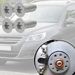 전방 후방 브레이크 디스크 고정 나사, VW Tiguan 5N AD/BW 2007 2008 2009 2010 2011 2012 2013 - 2018 용 카운터 싱크 볼트, 4 개