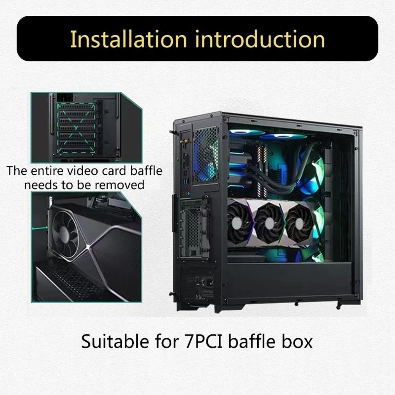 

R53C вертикальный графический процессор GPU для различных компьютерных чехлов поставляется с PCIe Rising Cable.