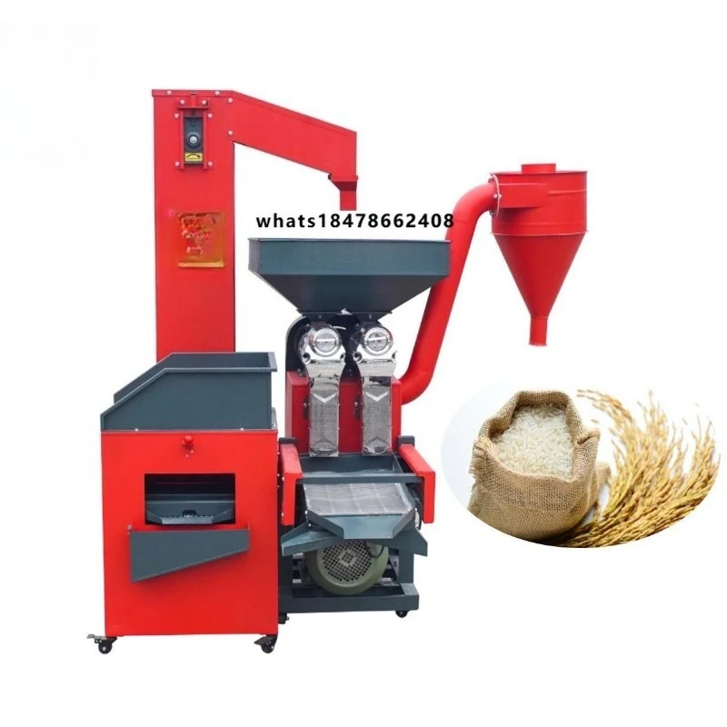 Best Quality 500-600kg/h Portable Rice Paddy Husker Combined Milling Machines Rice Mill
