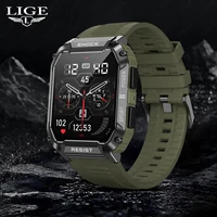 Reloj Inteligente LIGE para Hombre, con Bluetooth, Monitor de Ritmo Cardíaco, Monitorización del Sueño, Pulsera de Salud, Resistente al Agua, Oferta de Liquidación
