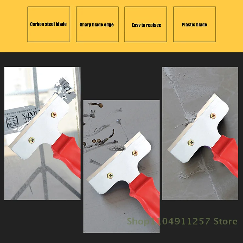 2Pcs Multi-purpose Clean Scraper With Blade Tiles Wallpaper Paint Floor Scraper Remover Portable Home Spatula Cleaning Tools