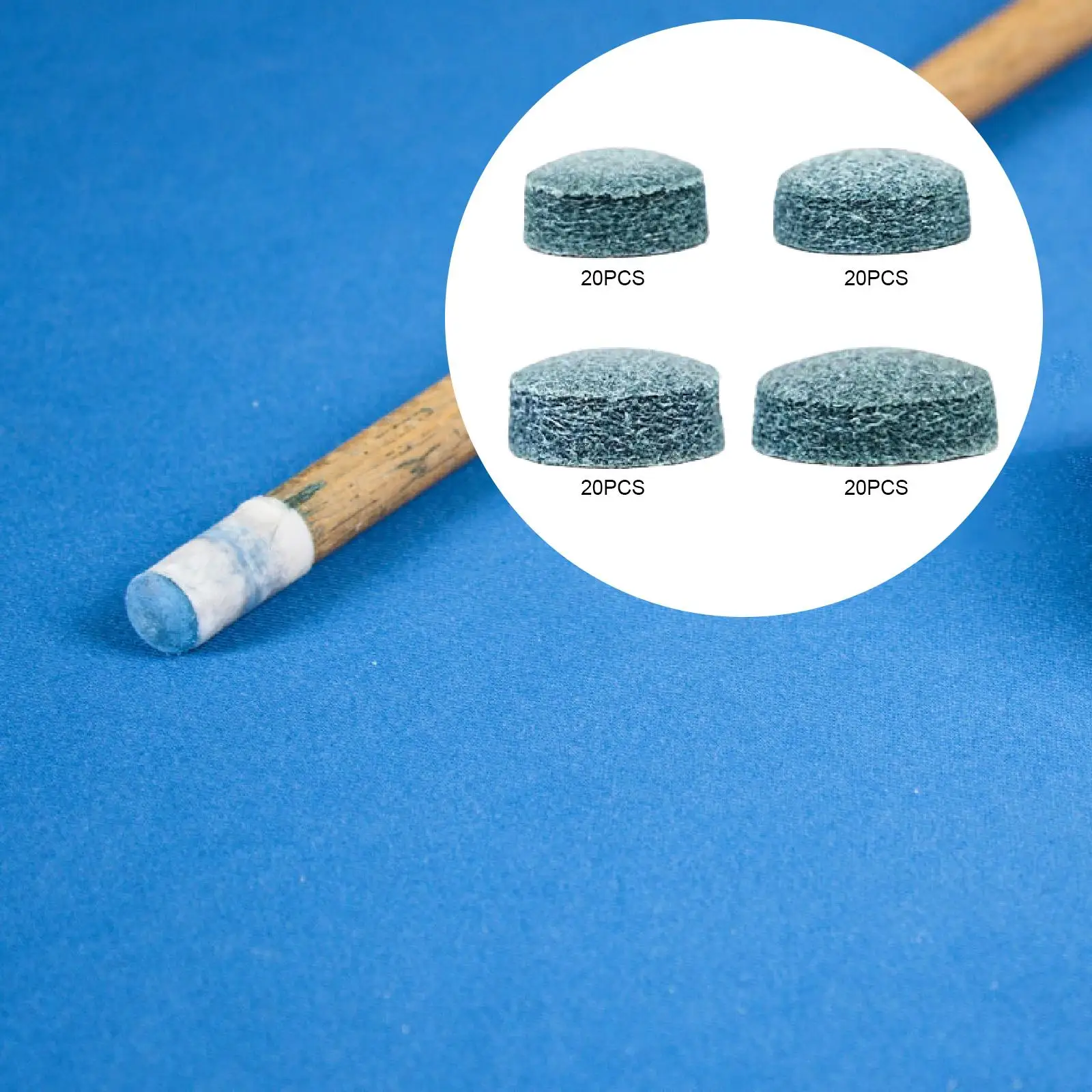 Punte per stecche da biliardo da 20 pezzi Accessori multiuso Strumenti di ricambio per riparazioni per feste