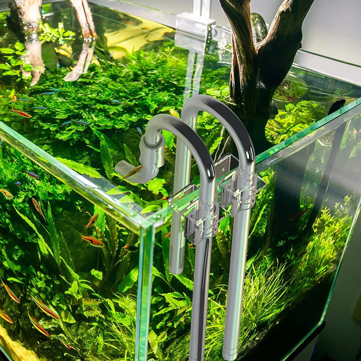 Stainless Steel Pipe Set Aquarium Inflow & Outflow For Filter System Water Plant Tank Lily Skimmer Filter ADA Arcylic 13/17mm