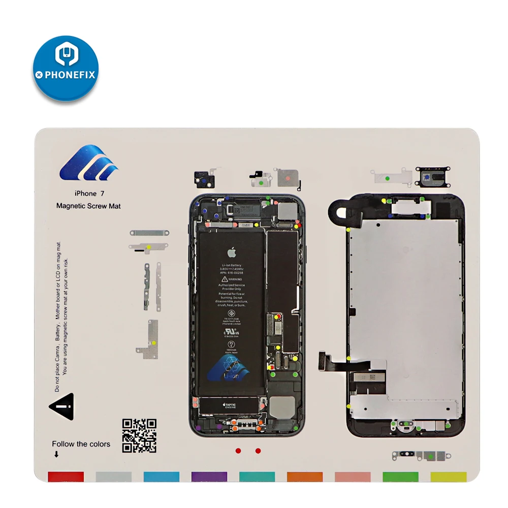 IPhone用磁気ネジチャートマット、分解、開口部修理ツール、Podf