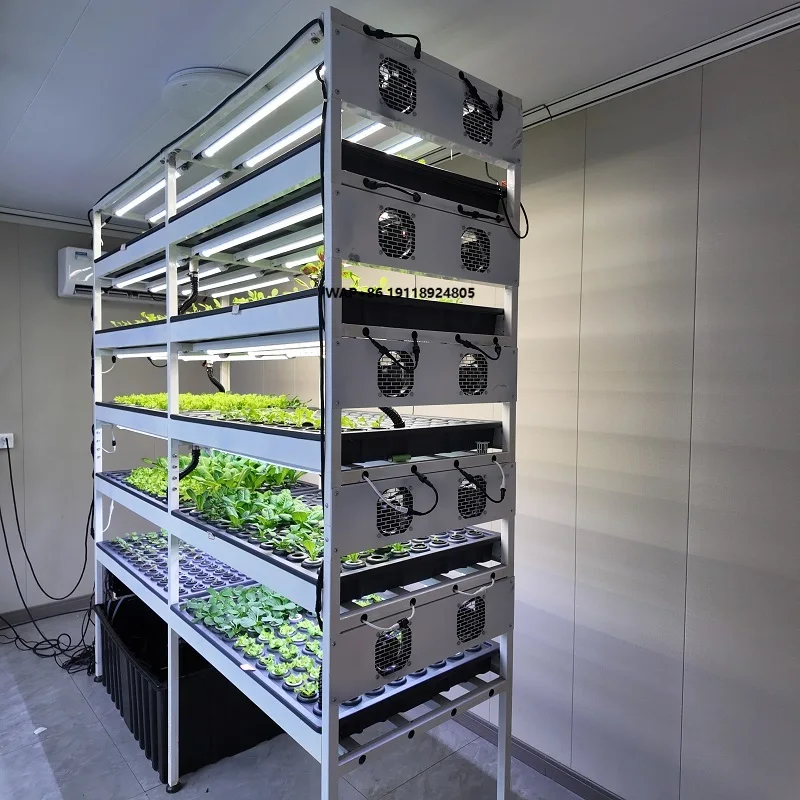 

Smart Indoor Hydroponics Kit - Plant Growth Solution with Integrated Water Tank and LED Lights
