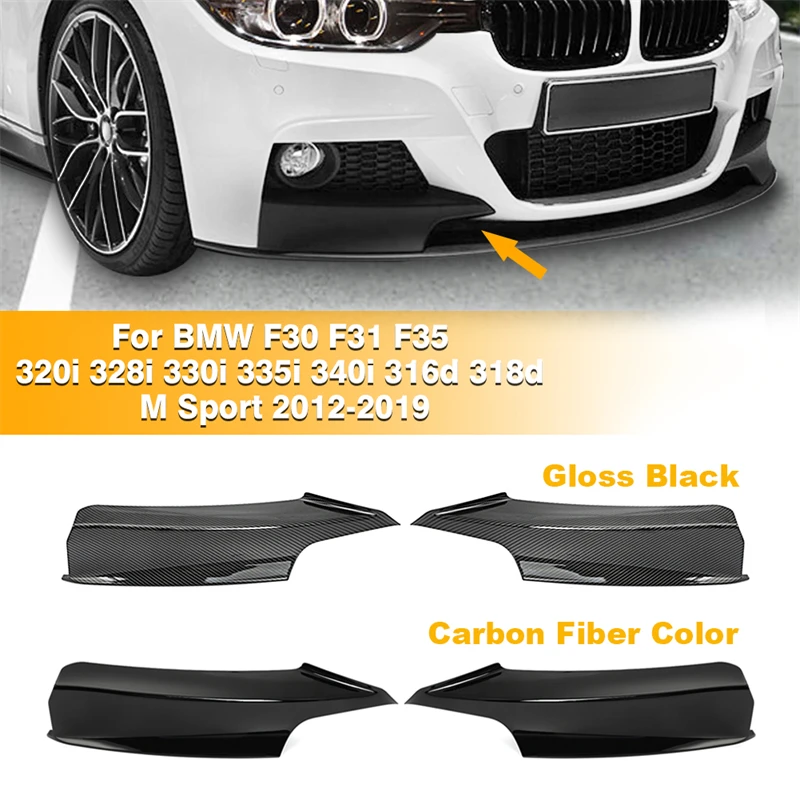 

Front Bumper Side Splitter Fog Lamp Cover Kit For BMW 3 Series M Sport 2012-2019 F30 F31 F35 320i 328i 330i 335i 340i 316d 318d