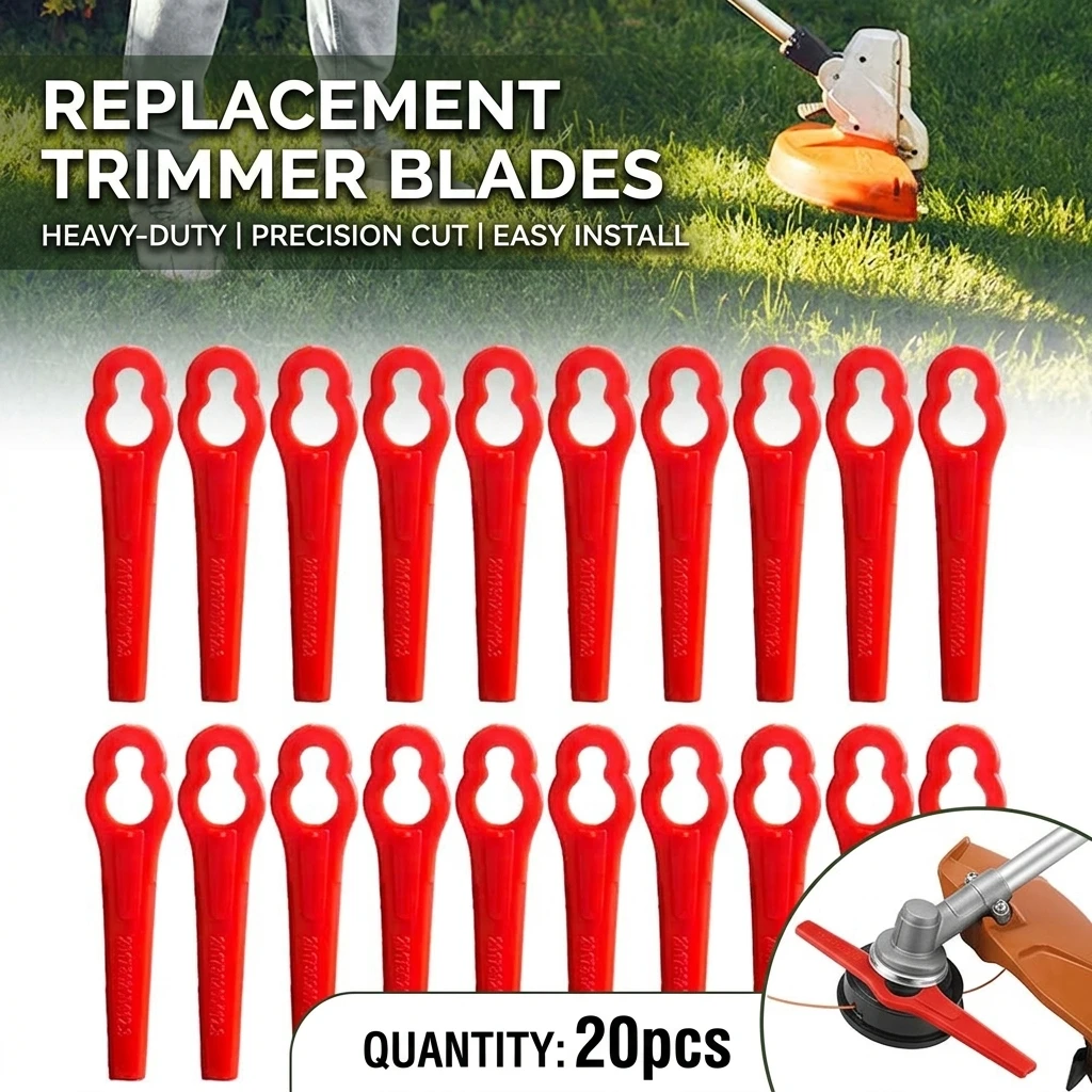 Colorful Plastic Lawn Mower Blades Gourd Shaped Courtyard Garden Lawn Mower Blade Durable Plastic Lawn Care Tool