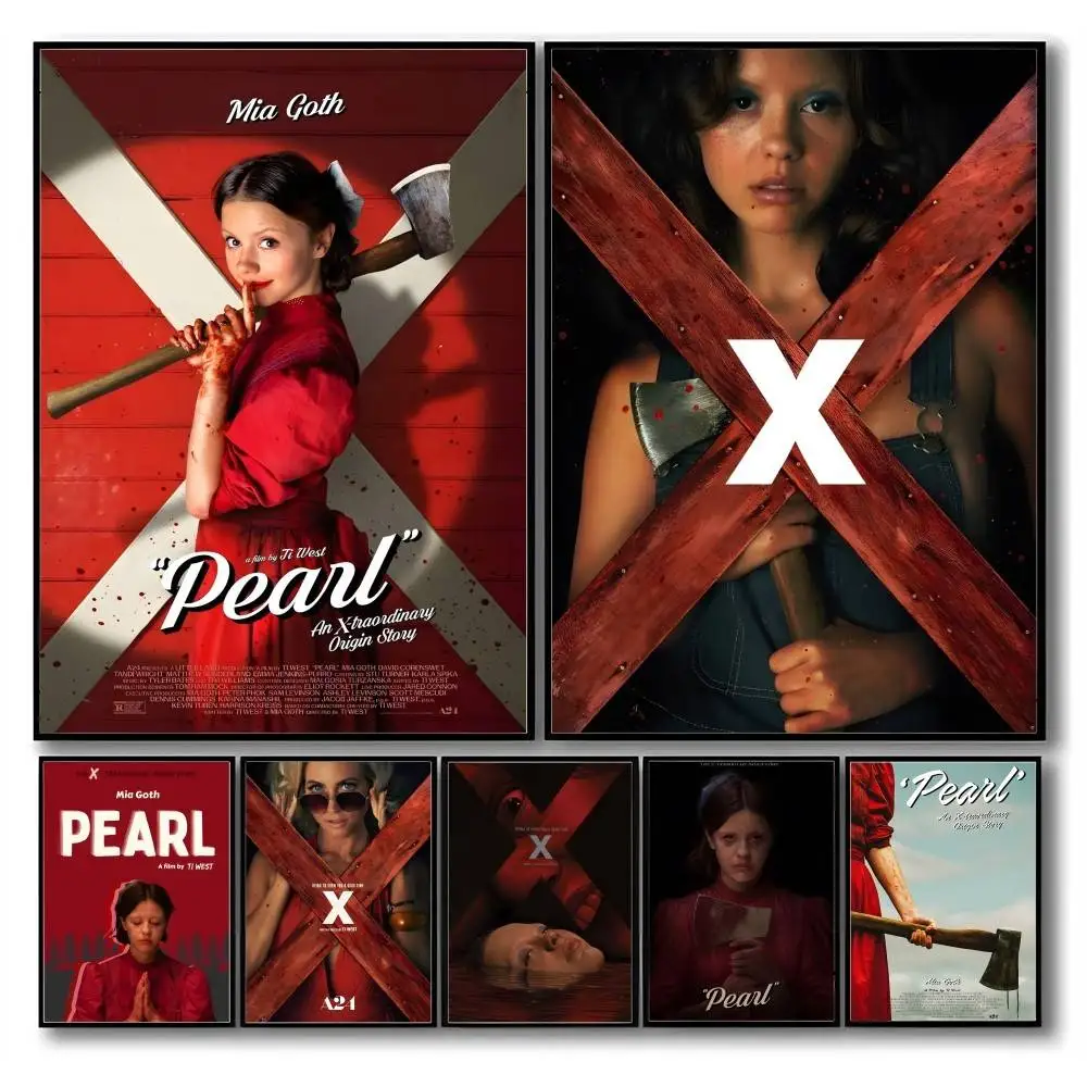 الخوف الفيلم P-اللؤلؤ المشارك HD الذاتي لاصق طباعة يتوهم هدية ملصق صورة غرفة نوم المنزل جدار ديكور فني