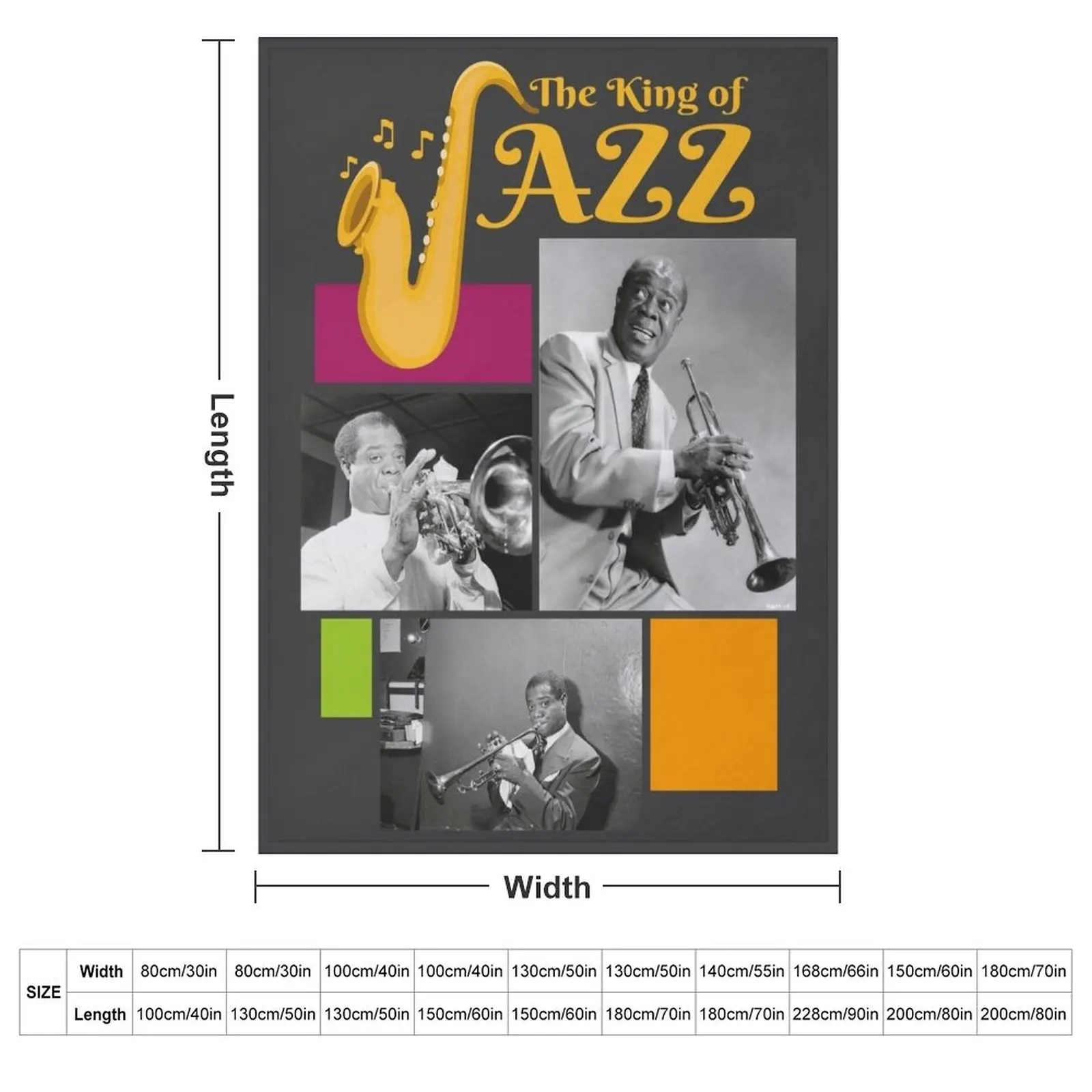 The King of Jazz - Louis Armstrong Throw Blanket halloween Decorative Sofa Tourist Blankets