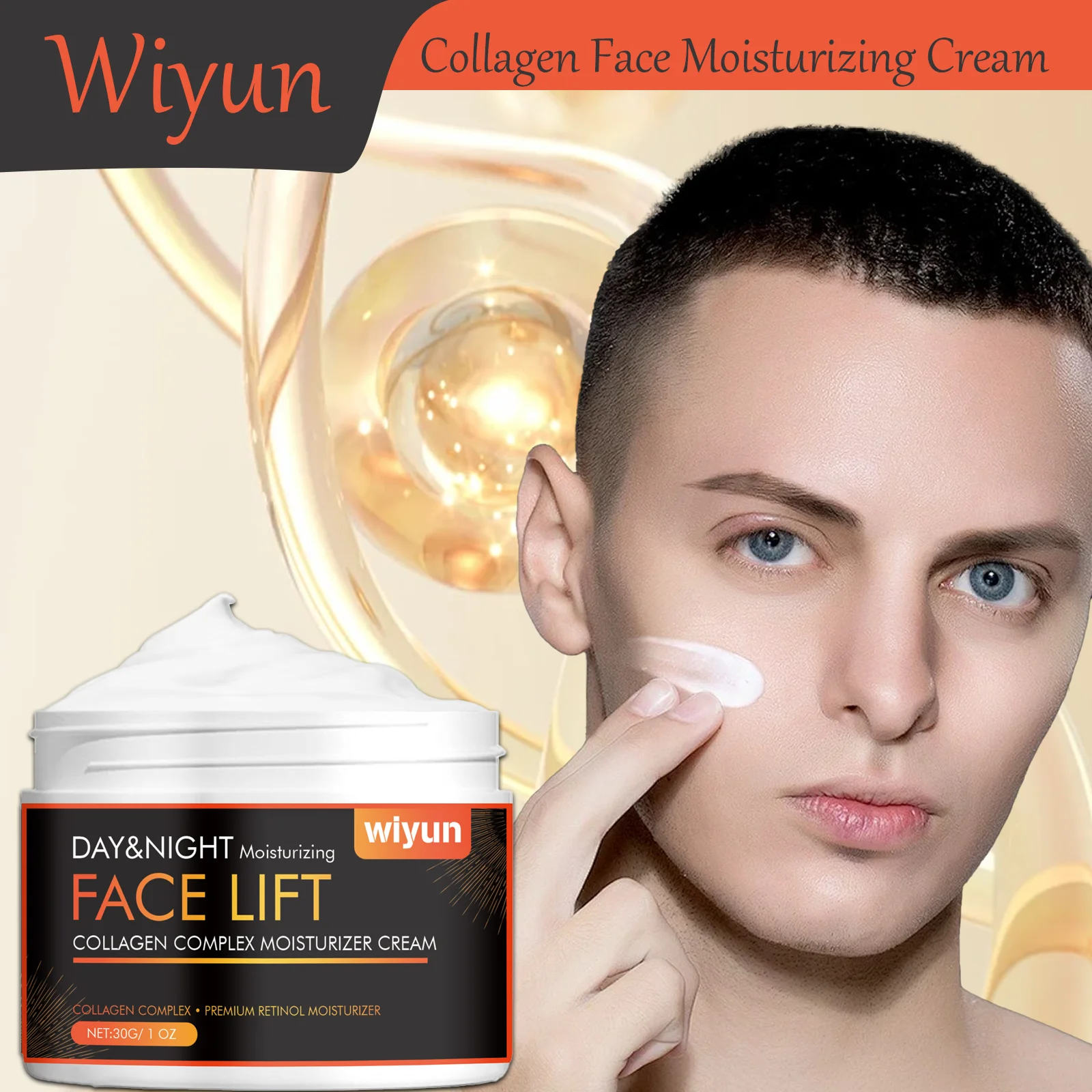 Crema facial de colágeno de 30 g para pieles secas - Hidratante Suavizante Hidratación profunda Reafirmante - Mejora la embotamiento Producto de cuidado facial