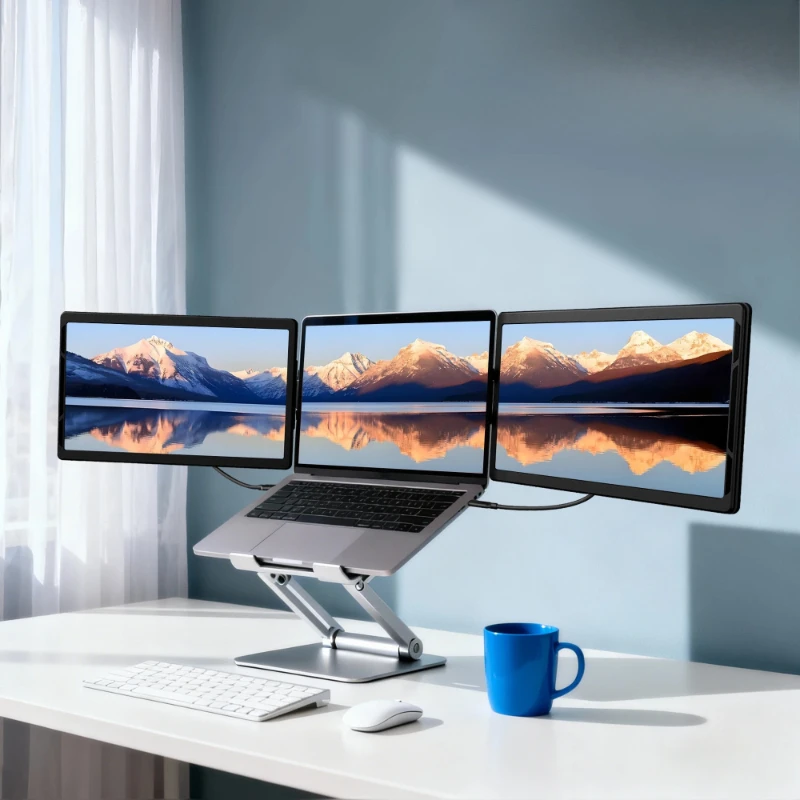 13.3inch Portable Monitor - FHD Laptop Second Expansion Screen For Switch/Phone/Tablet,USB-C HDMI-Compatible,Rotatable Display