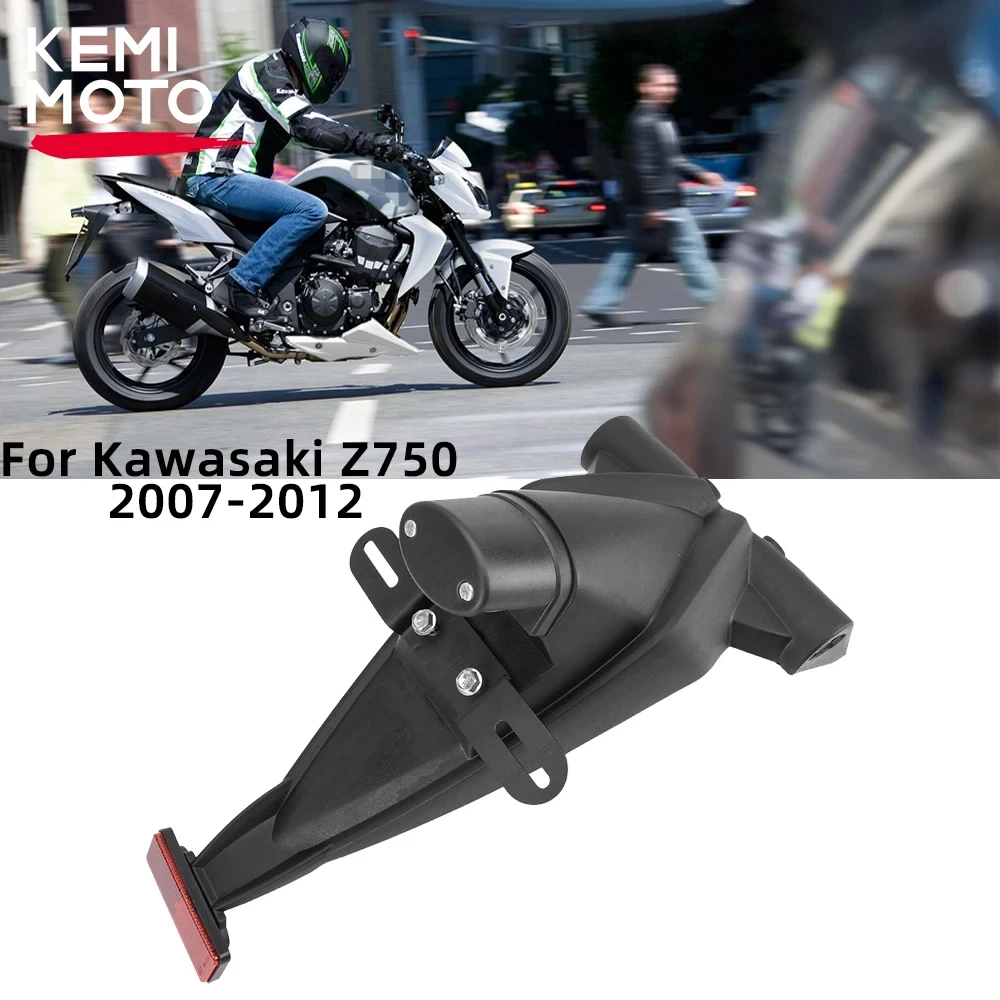 

Заднее крыло мотоцикла Z750 для Kawasaki Z-750 2007 2011 2012, держатель номерного знака, кронштейн, брызговик E4, световые индикаторы KEMiMOTO