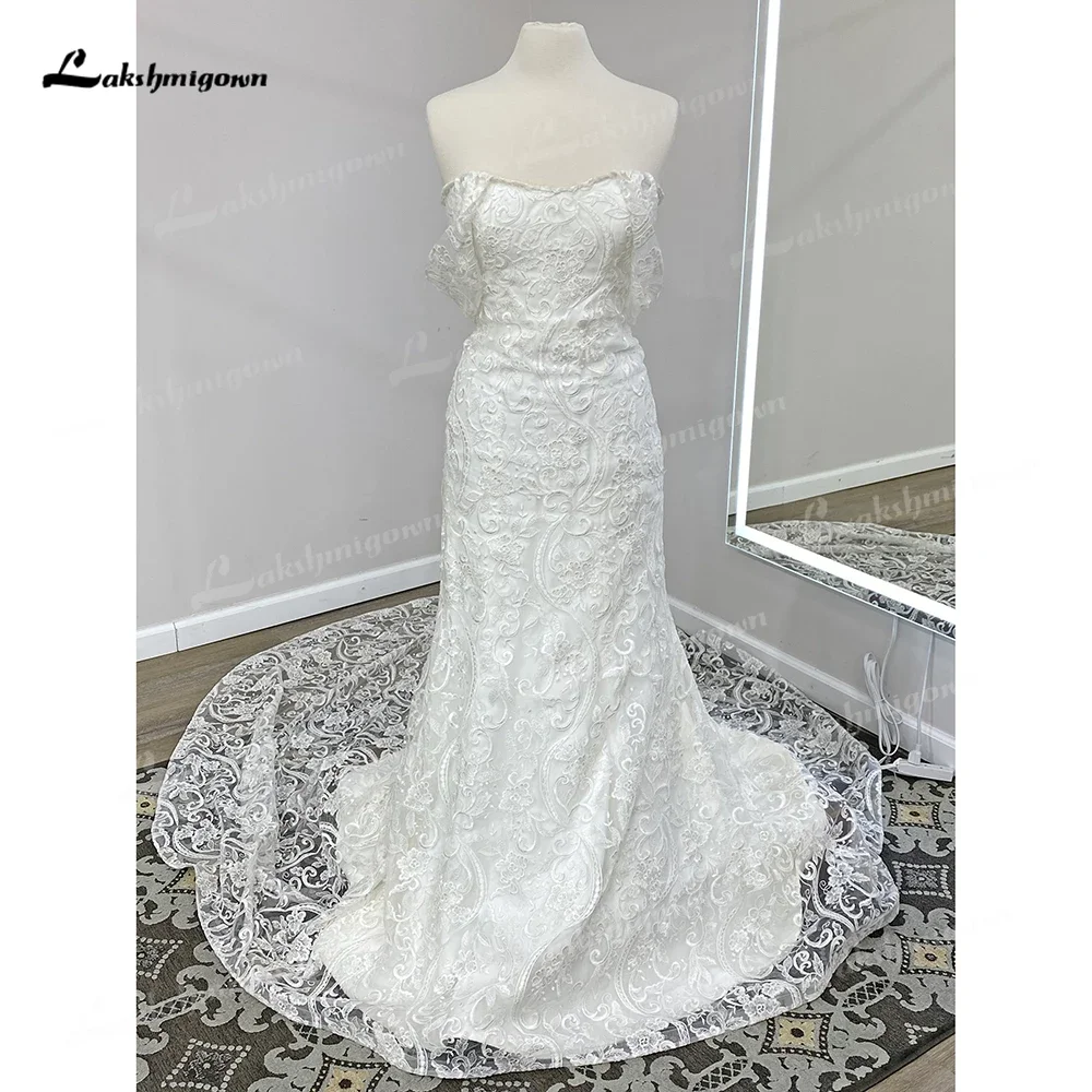 Robe de Mariée Sirène en Dentelle avec Traîne pour Femme, Style Boho, Sexy, Éducative, 2025