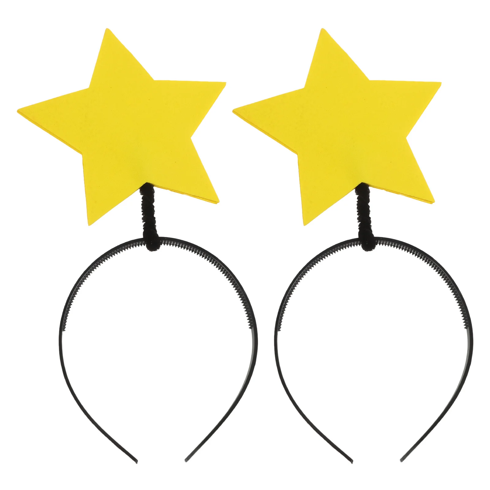 

2pcs Funny Hair Hoop Lightweight Star Headband Five Pointed Party Headpiece Festival Halloween Costume Galaxy Rave