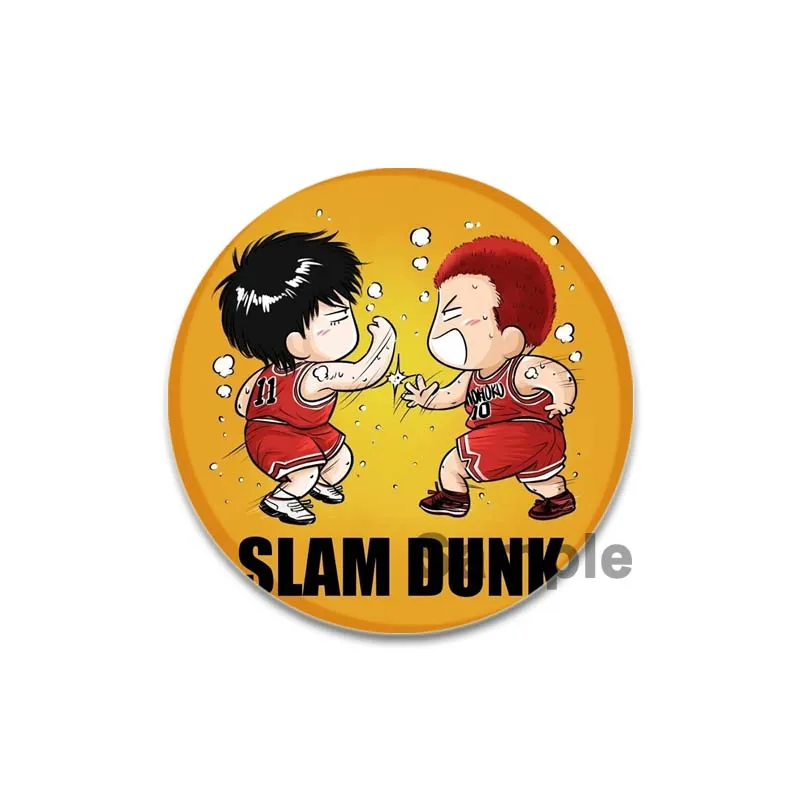 Slam Dunk Anime Emaille Pin voor Rugzak Kleding Sakuragi Hanamichi Rukawa Kaede Badges Cartoon Broches Mode Accessoires