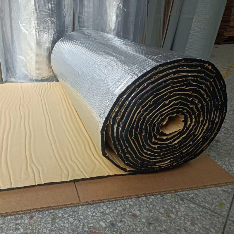

Aluminum plate car sound insulation cotton self-adhesive engine hood door thermal insulation cotton embossed shock stop noise