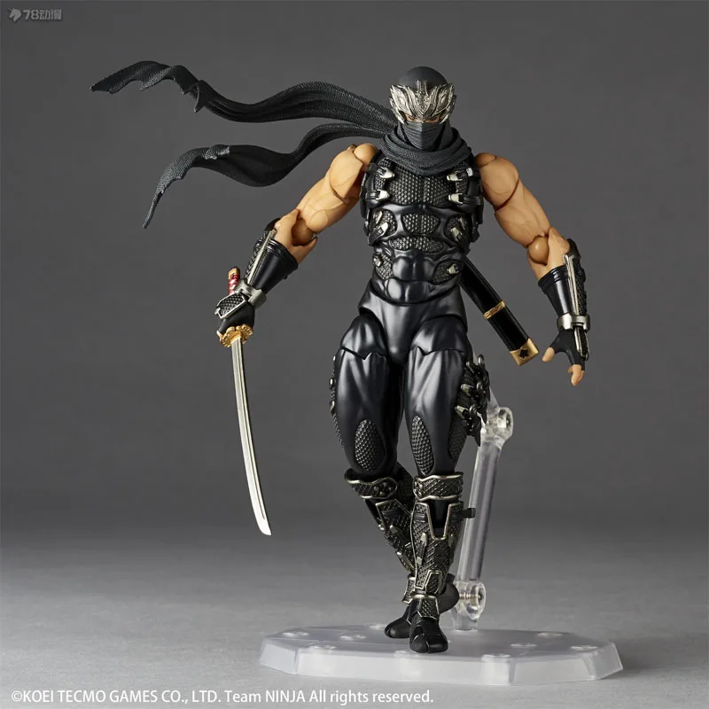 Kaiyodo original incrível yamguchi ryu hayabusa anime figuras de ação brinquedos para meninos presente natal modelo colecionável ornamentos