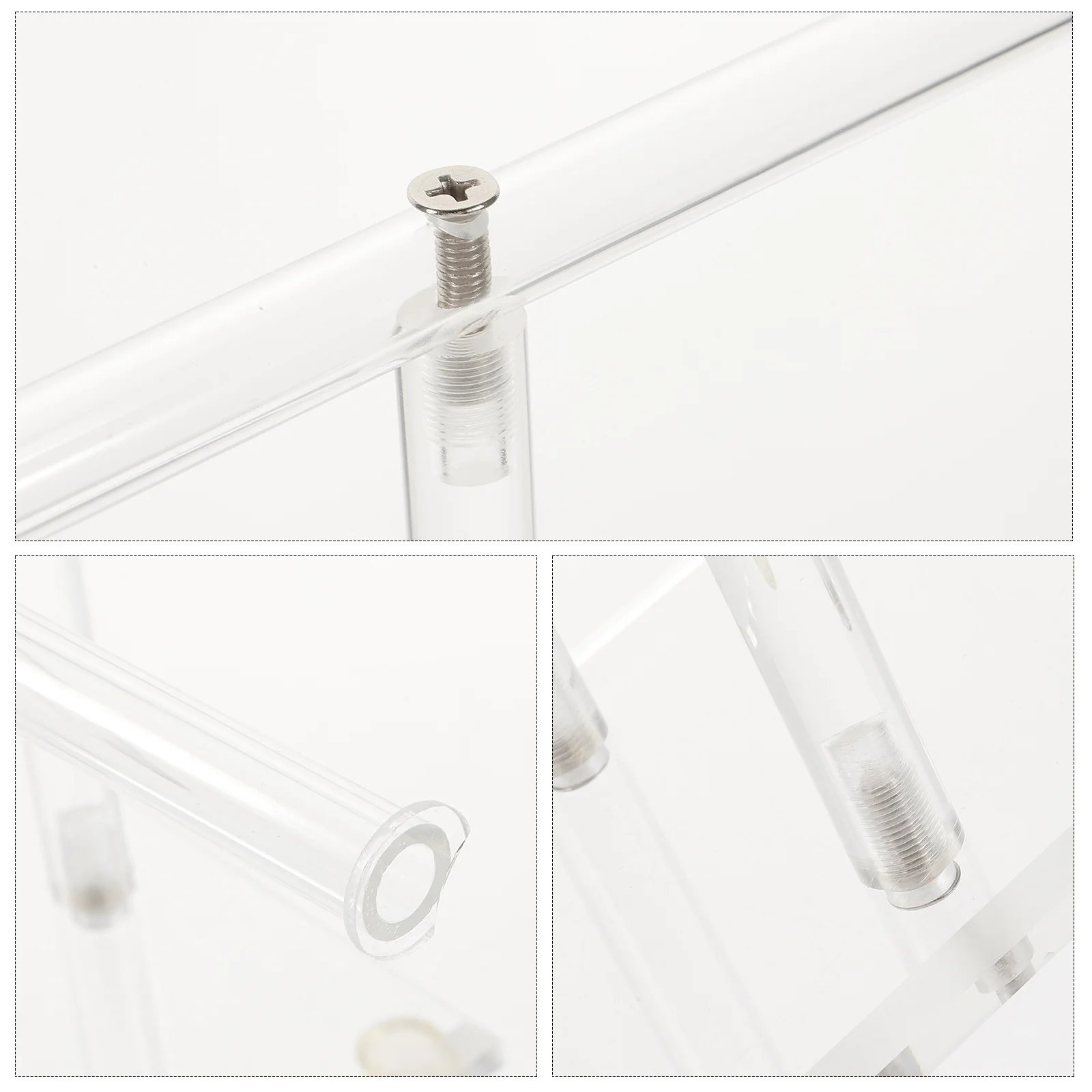 سوار عرض موقف الاكريليك حامل مُنظِم المجوهرات لساعة حلقة أقراط قلادة تخزين حامل تذكار متعدد الاستخدام