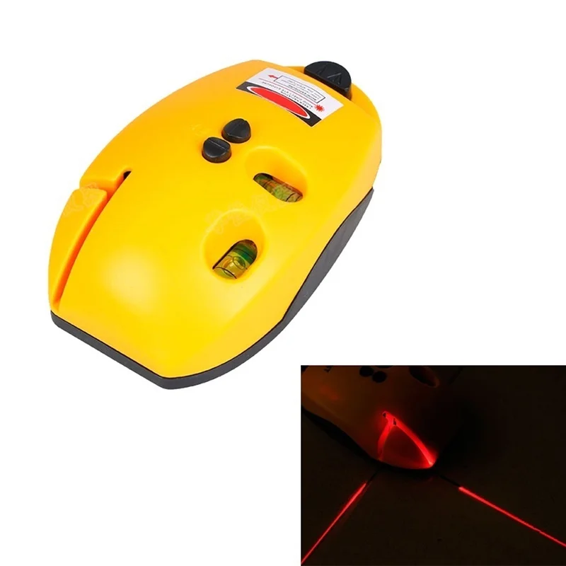 2-Line Laser Level Meter Mouse Type Right-angle Level Marking Device Rectangular Marker