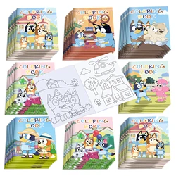 12pcs Kids Cartoon Movie Pet Dog Animal Theme Graffiti Drawing Painting Books DIY Coloring Picture Book Birthday Party Gifts