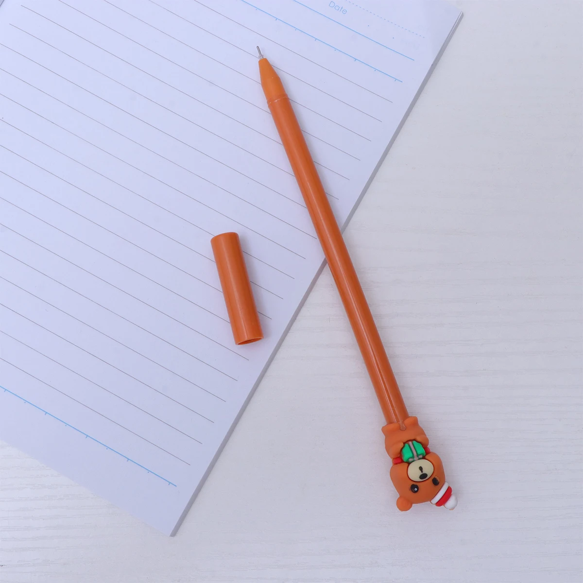 

8 шт., рождественские шариковые ручки с героями мультфильмов, креативные письменные принадлежности, детские студенческие канцелярские принадлежности, Санта-Клаус, снеговик, лось, узоры