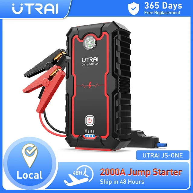 UTRAI Power Bank 2000A urządzenie do awaryjnego uruchamiania przenośna ładowarka Starter skoku samochodowego 12V Auto urządzenie zapłonowe awaryjny akumulator samochodowy Starter