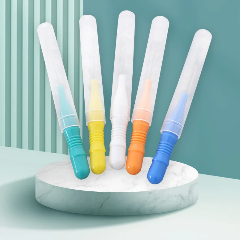 

200Pcs Interdental Brush Tooth Dental Interdental Brush Toothpick Dental Floss Toothpick Braces Oral Care Cleaning Tool