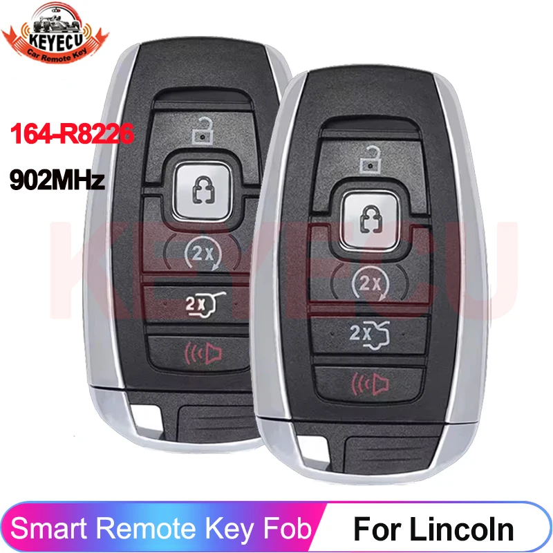 KEYECU M3N-A2C940780 For Lincoln Continental MKC MKZ MKX 2017 2018 2019 2020 Navigator Nautilus Smart Car Key Remote 902MHz