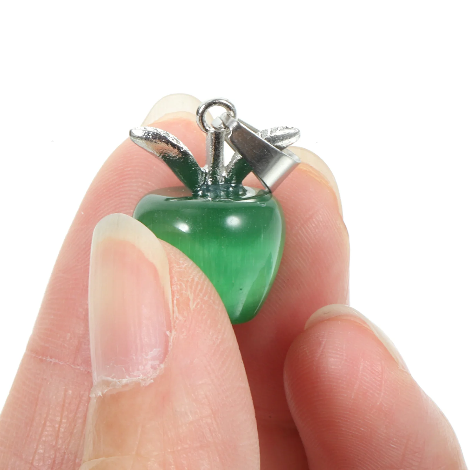

10 Pcs Opal Pendant Keyring Ornaments Chain Bulk Charms for Necklace Making Travel Pendants Jewellery