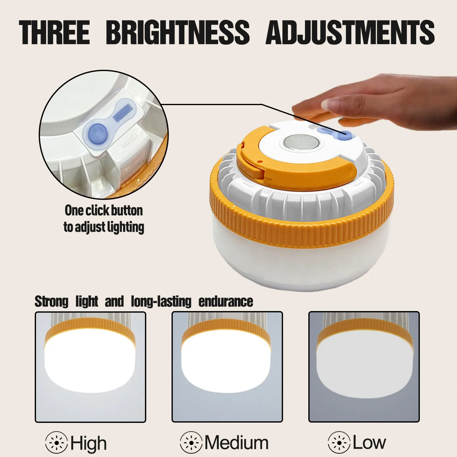 Фонарь с магнитным крючком, выдвижной