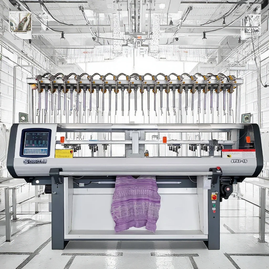 Single System 9G Computerized Automatic Flat Knitting Machines Wool Sweaters Making Machines