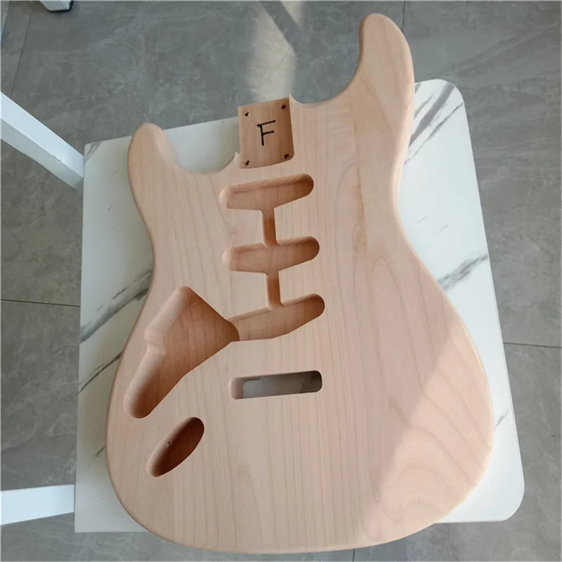 Ash/Alder Wood Lefthand ST Electric Guitar Body Replacement, Unpainted Electric Guitar Body Diy Kits BJ-299  8